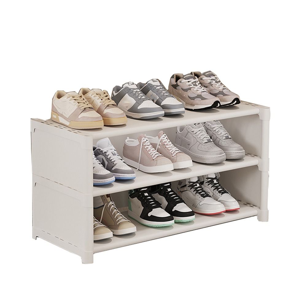 Zapatero largo con cubierta a prueba de polvo, gran capacidad, armario de zapatos de pie libre, doble fila, fácil de instalar, estante de almacenamiento de zapatos: Verde claro