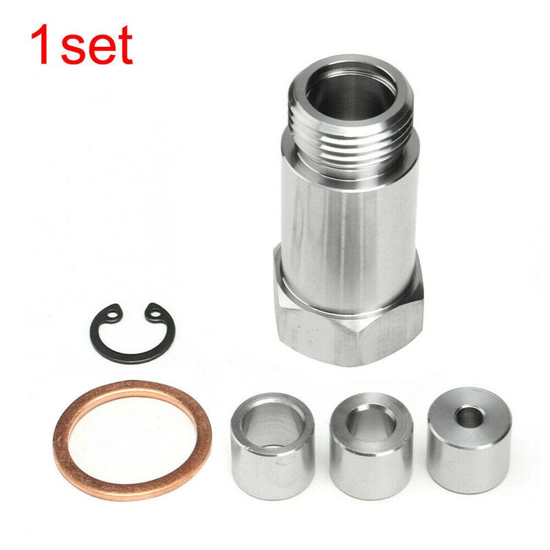 1 Set O2 Oxygen Sensor Restrictor Fitting W/ Gas Flow Inserts Cel Fix Stainless Steel &amp; Adjustable Gas Flow Inserts Defouler