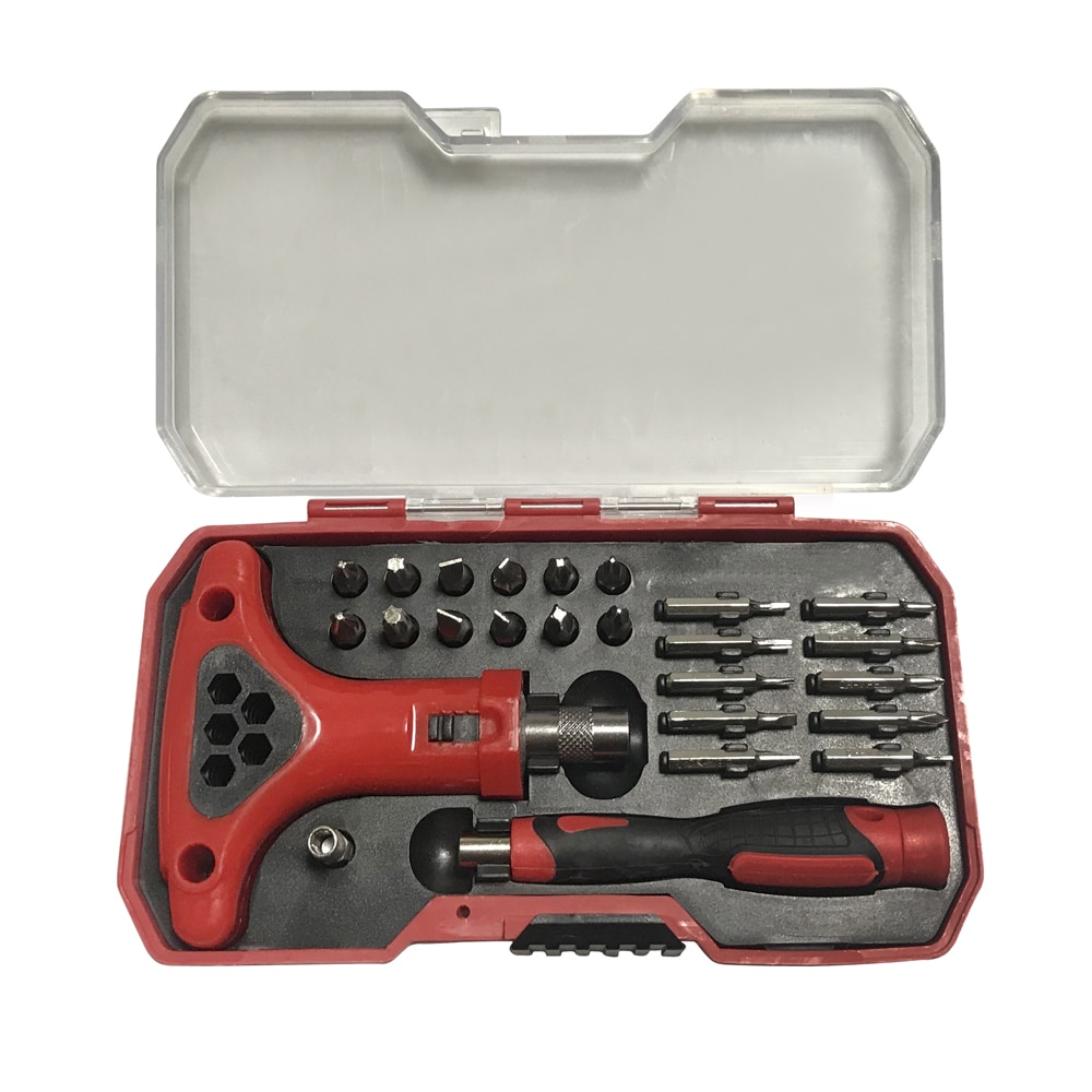Hand Tool Set Algemene Hand Tool Kit met Plastic Tool box Storage Case Combinatie Hamer Dopsleutel Schroevendraaier