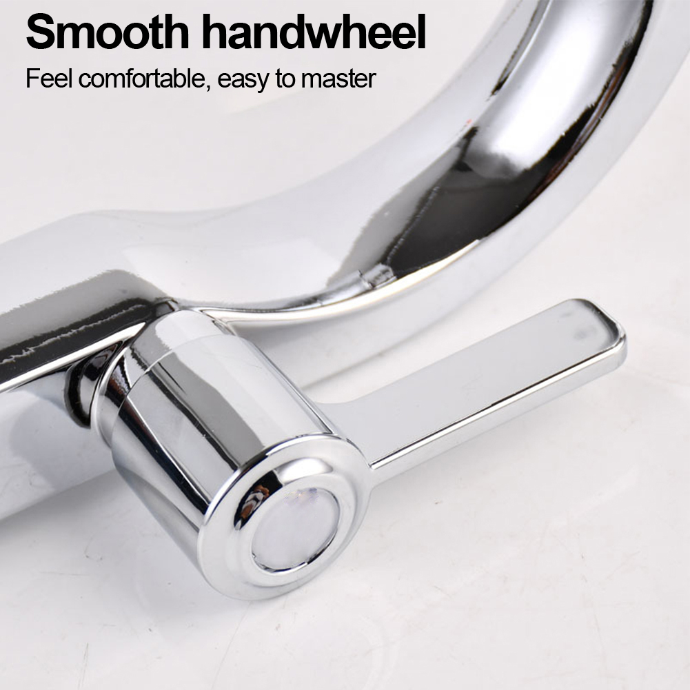 ABS Bathroom Basin Faucet Single Cold Water Tap Basin Sink Faucet Basin Sink Faucet Tap Accessories With Energy-saving Bubbler