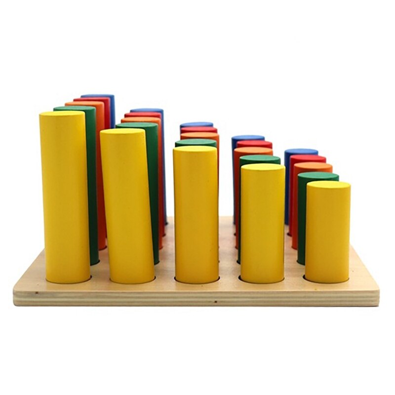Holzspielzeug, fingergreifbrett, farbstecker, lernspielzeug, sensorisches Ausbildung, farbunterscheidungsbrett
