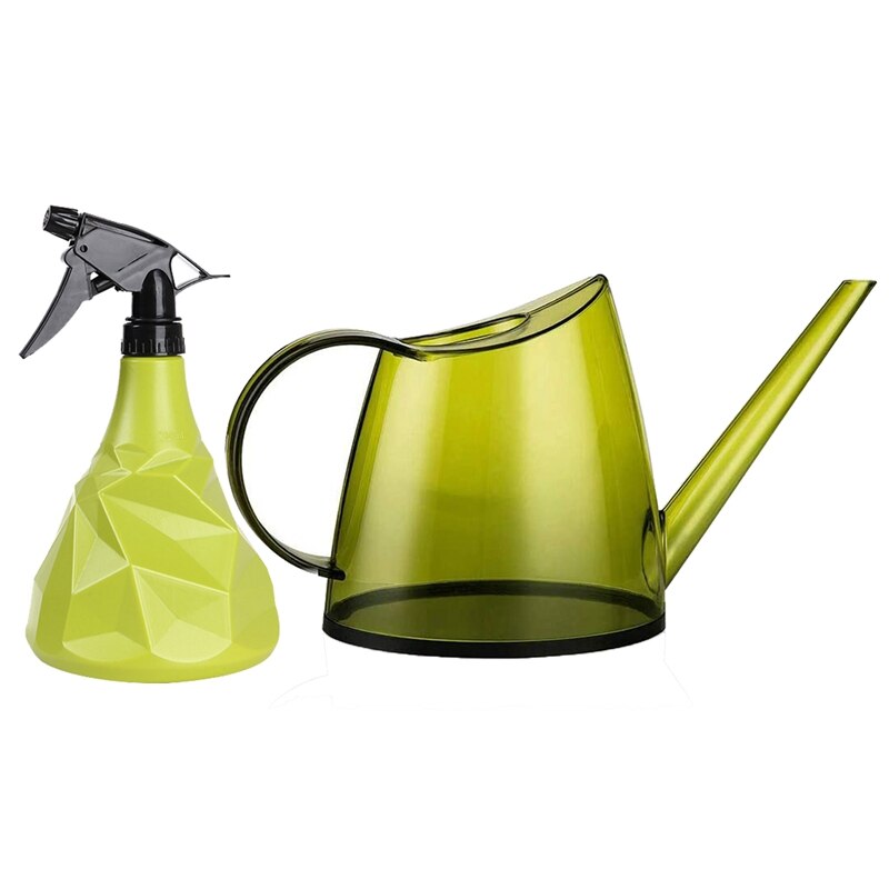 Gieter met lange tuit voor binnen, kleine gieters voor kamerplanten, bloemen, vetplanten, met plantenverstuiver