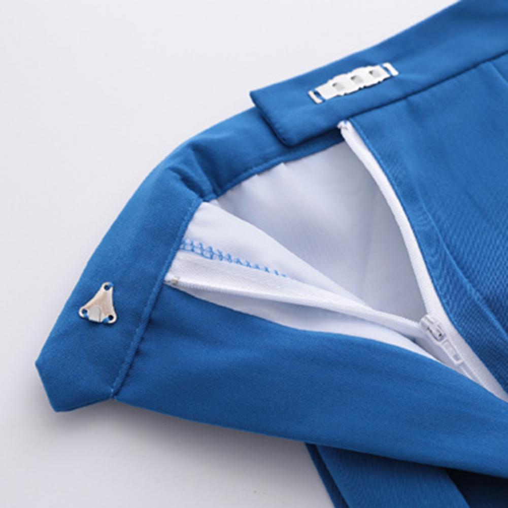 Sailor Suit Anti-wrinkle Navy Collar JK College Style Suit Basic Pleated Skirt for Women