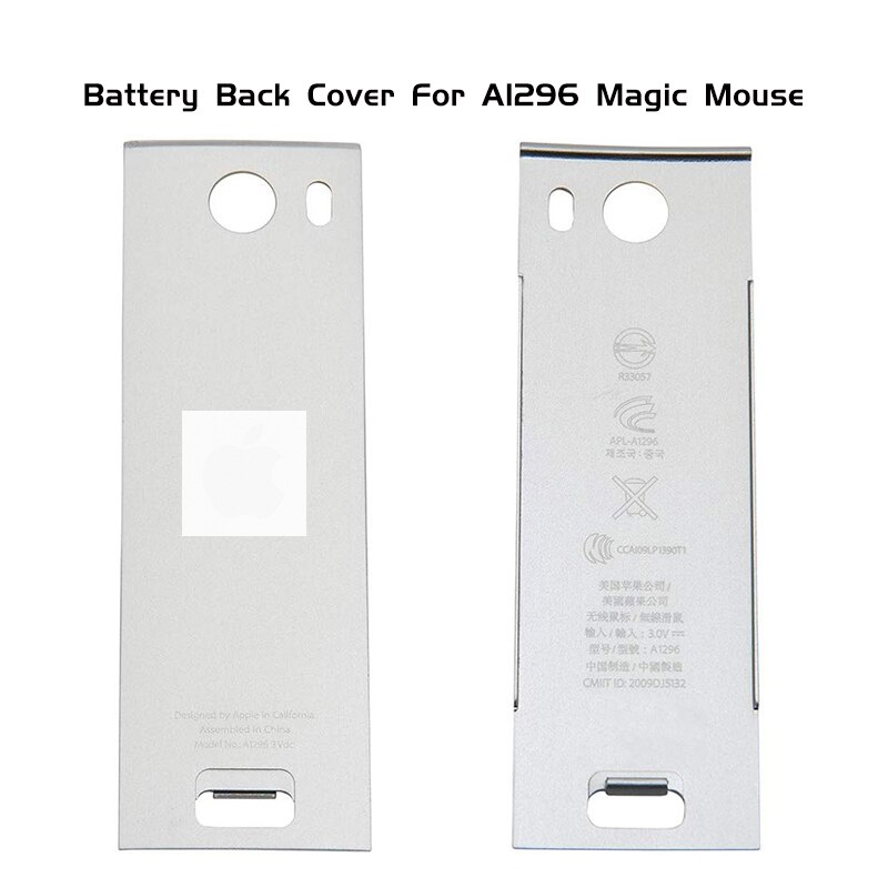 for Apple Magic Mouse Case MB829LL/A A1296 Silver Aluminium Mouse Cover Cap Battery Case for Apple Mac Wireless Magic Mouse 1pcs
