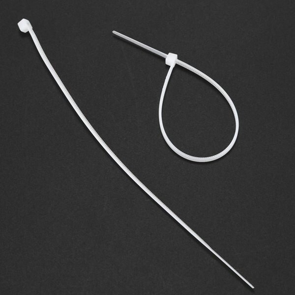 6 Inch Nylon Cable Ties in Black and White, 200 Pieces
