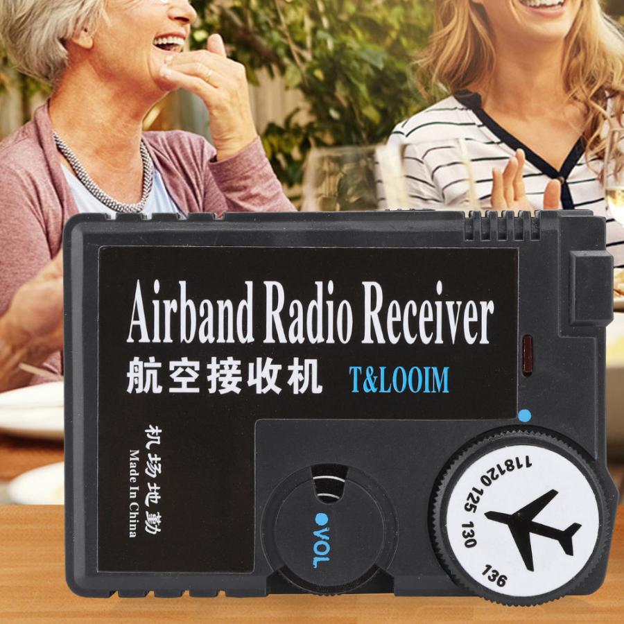 118-136MHz Airband Radio aviation band Receiver Air-to-ground Aeronautical Band Receptor Receiver for Airport Ground Receiver