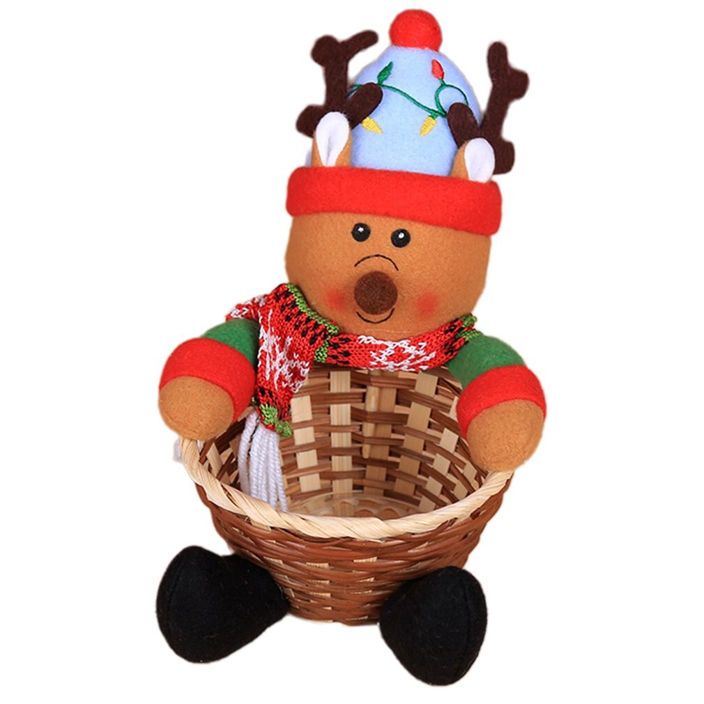 Christmas Decoration Candy Basket Christmas Desktop Decoration Children Candy Basket Christmas Decoration Candy Box: C S