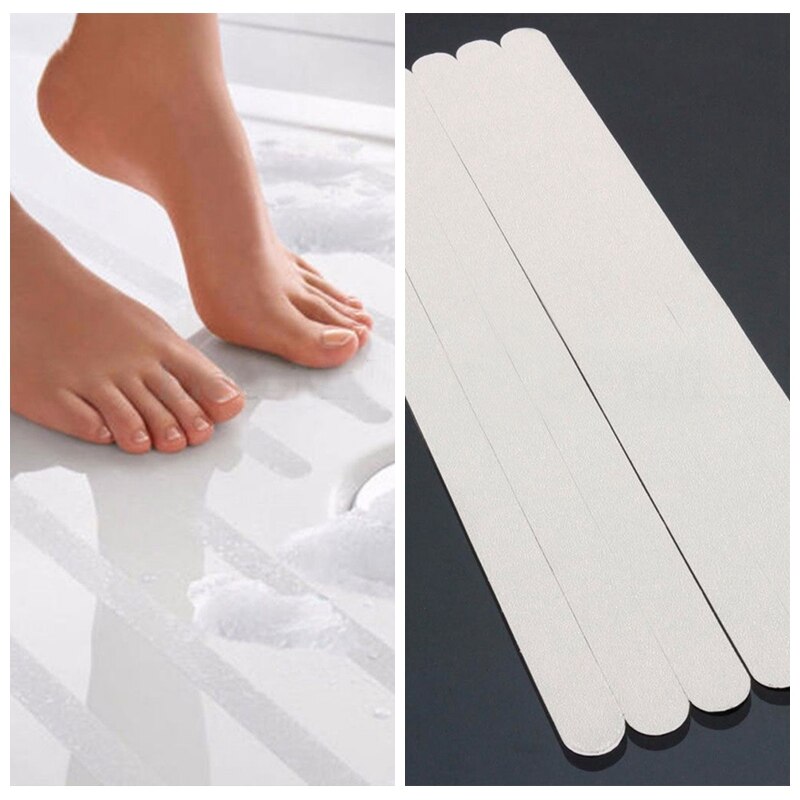 6 pièces anti-dérapant bain Grip autocollants bandes de douche Pad plancher sécurité bande tapis Applique autocollant baignoire sanitaires Suite