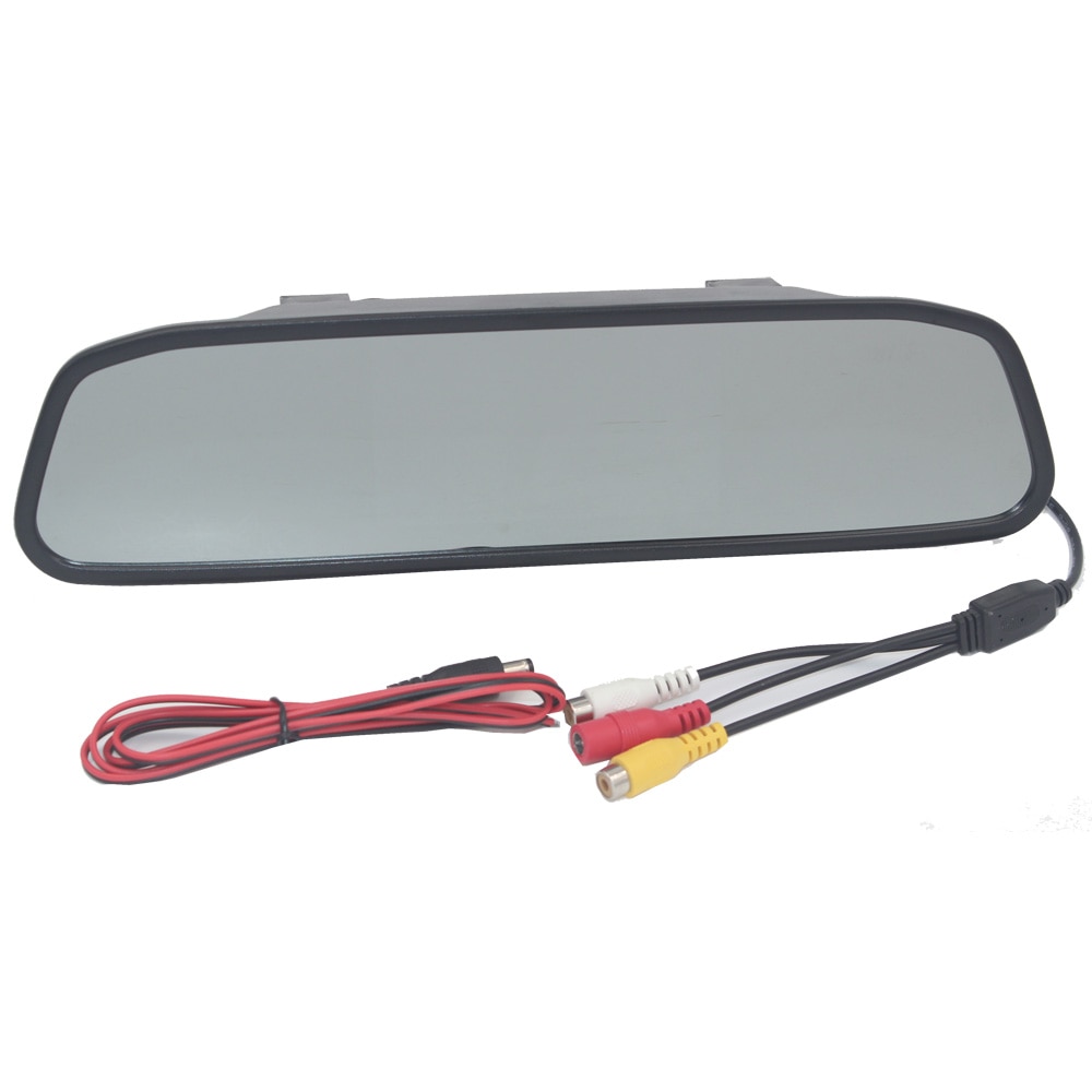 Samochodowy monitor z widokiem z kamery cofania wideo HD monitor automatycznego parkowania ekran tft lcd 4.3 lub 5 cal wyświetlacz z opakowanie detaliczne