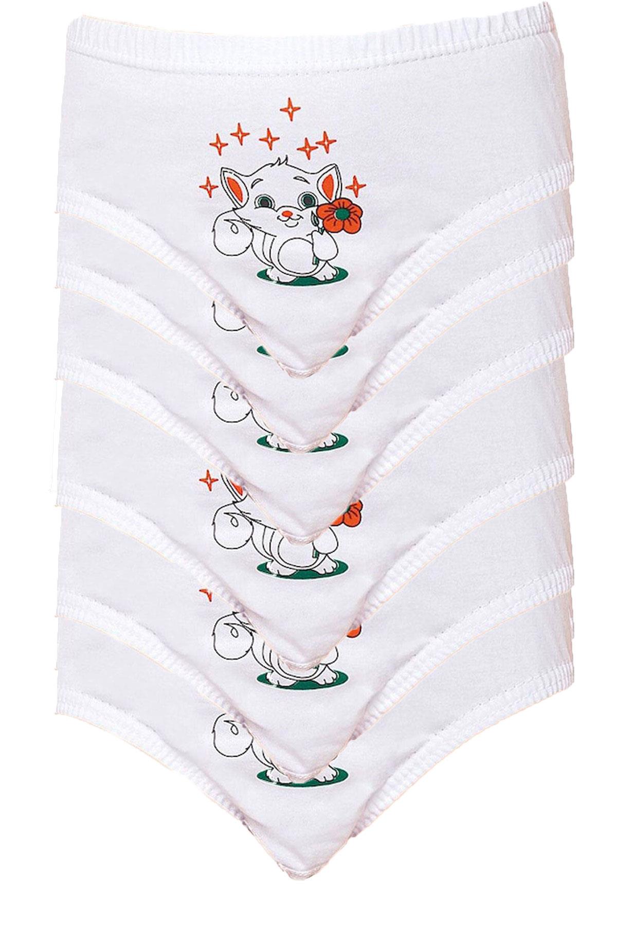 Scher star underwear menina criança cuecas de algodão calcinha 6 peças pacote