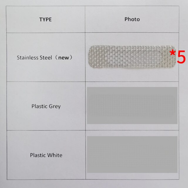 5PCS Window Weep Hole Covers Screen Patch Adhesive Window Screen Hole Patch Kit Keep Mosquito Out Anti-Insect Fly Bug Net: Stainless steel 5pcs