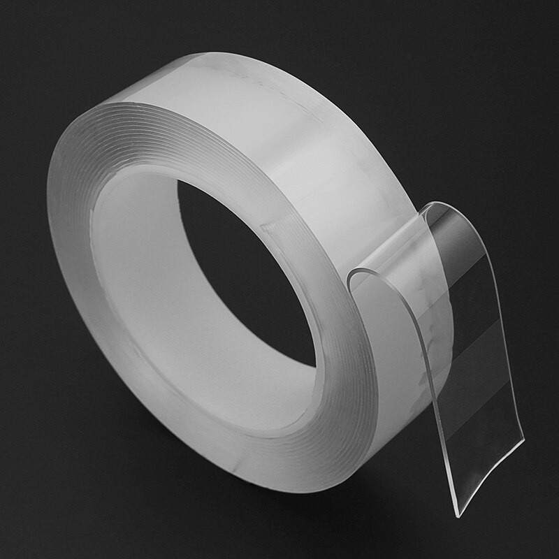 3m 5m multifunktionelt dobbeltsidet tape nano transparent intet spor akryl magisk tape, der kan rengøres genbrug vandtæt tape