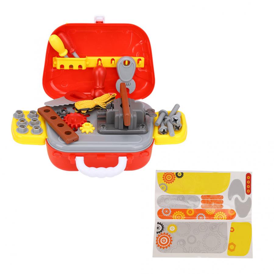 vorgeben abspielen Simulation Reparatur Werkzeuge Spielzeug freundlicher Werkzeugkasten Bausatz Kunststoff Bohrer Spiel Lernen Ingenieurwesen Puzzle Spielzeug für freundlicher freundlicher