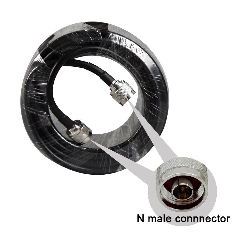 5 meter N Male Naar N Male Connector 50ohm 5D Coaxiale Kabel Voor Mobiele Telefoon Signaal Booster Repeater versterker S34