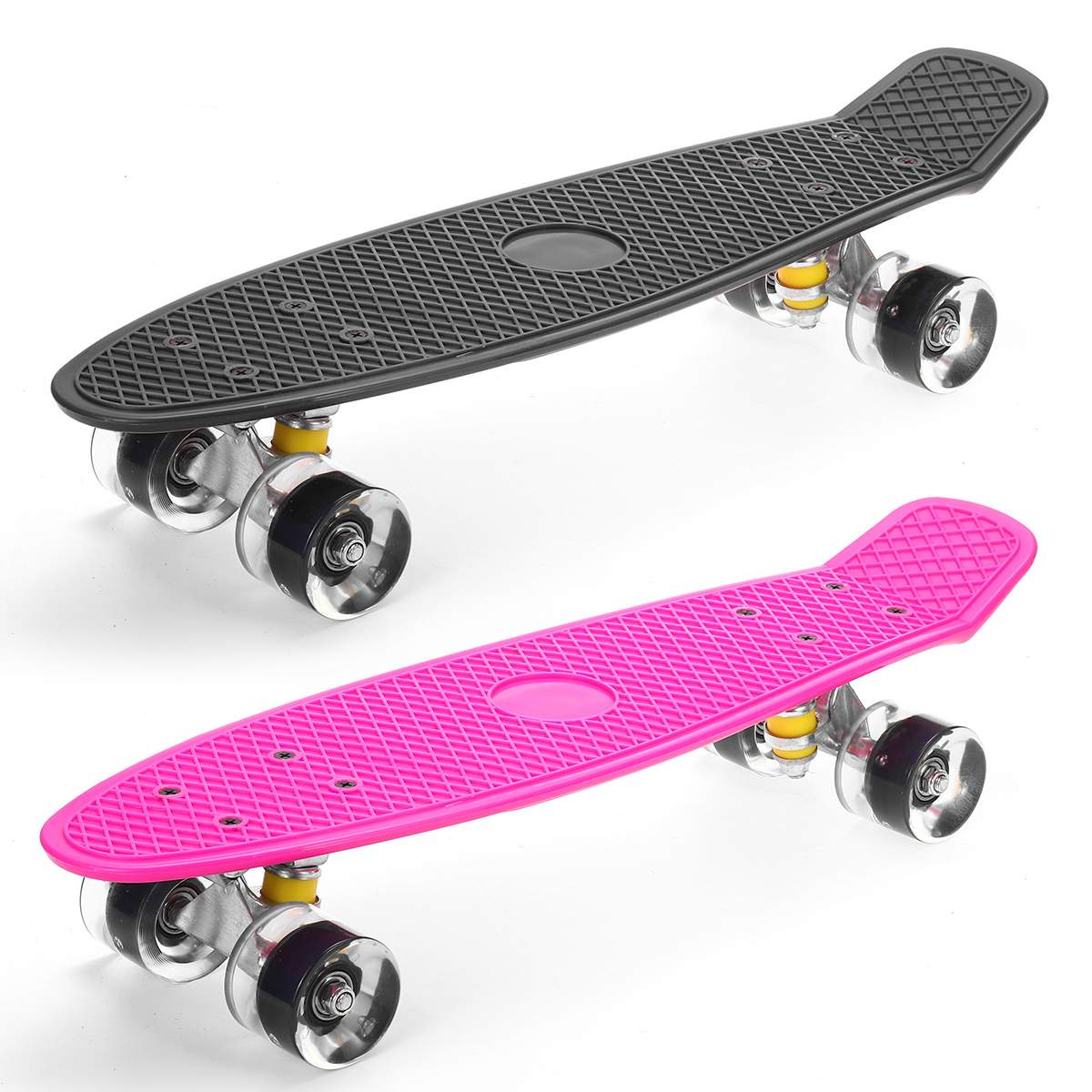 22 Inch Fish Board Mini Cruiser Skateboard Children Scooter Longboard Skate Boards Retro Board Wheel Truck Bearings