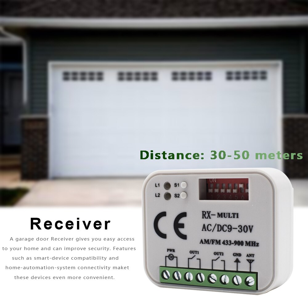 2 CH AC/DC 9~30V Universal Receiver Garage door remote control switch For Hormann 868 HS4 HSE2 HSE4 HSM2 HSM4 HS1 HS2 868MHz