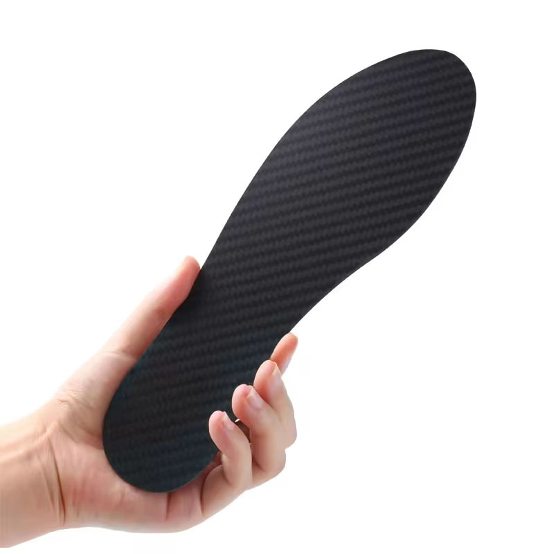 1Pair 1.2mm Carbon Fiber Insole-Carbon Sole Propulsi For Basketball Football Hiking Sports Carbon Orthotic Insole-With Box