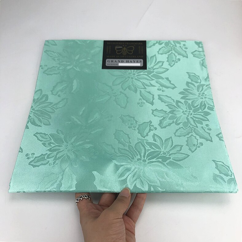 Newest teal green nigerian gele headtie fabric 1pcs/bag HLX043 wedding aso ebi african regular headtie: mint aqua