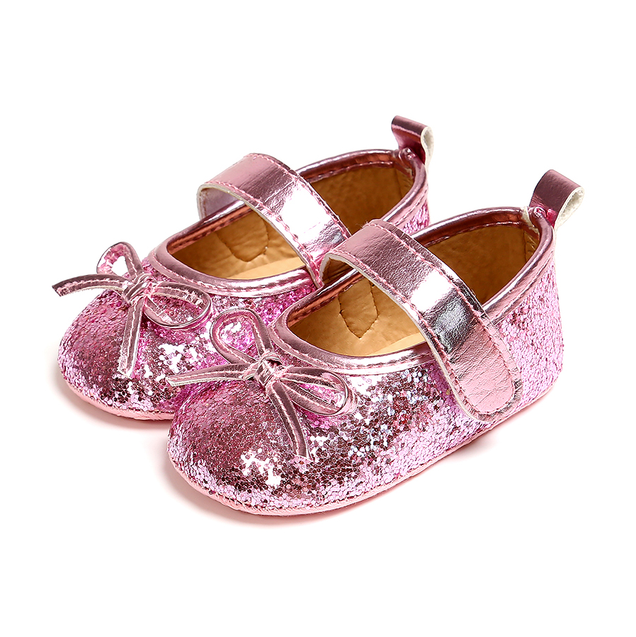 Sequins Princess Baby Girl Lace Shoes Soft Sole To... – Grandado