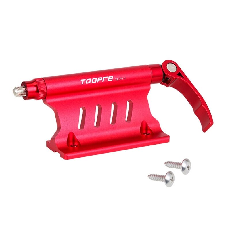 Bicycle and Car Roof Rack, Quick Release Alloy Roof Rack, Stable Lock Bracket, Truck Mounting Block: Red