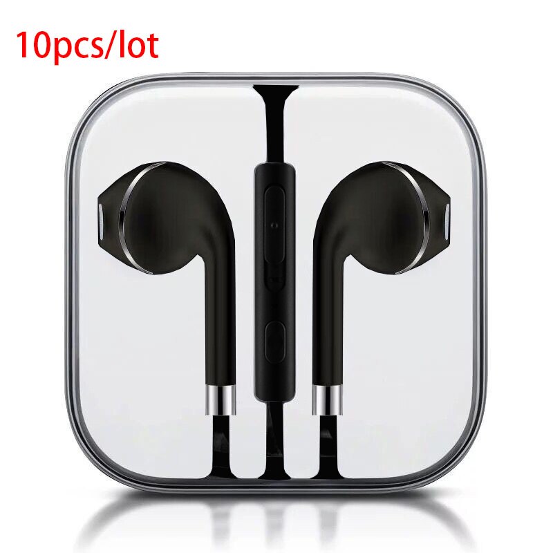 10 pieces/lot For s6 Earphone in-ear earpiece with microphone for MP3 MP4 iPhone 5 6s Samsung Galaxy S7 S6 Edge for s8 earphone