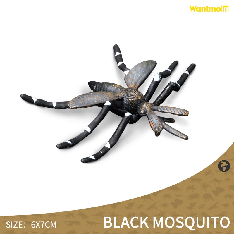 World-famous Dangerous Poisonous Wild Animal with Honey badger spider mosquito monitor lizard scorpion centipede snake Halloween: Black mosquito