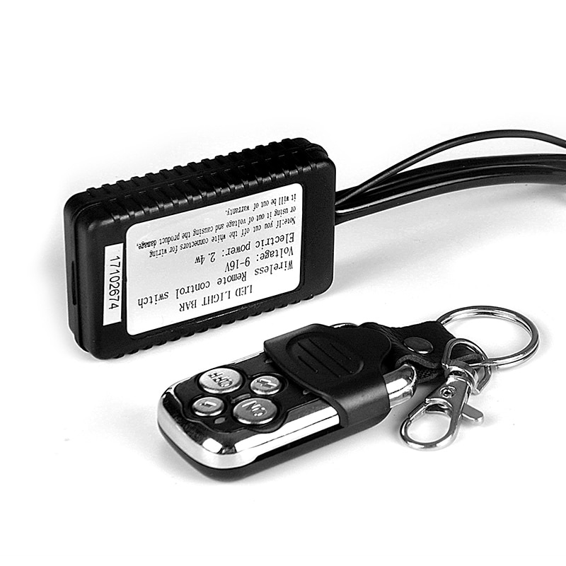 LED Light Bar Remote Control Switch Wireless Controller Transmitter&Receiver On/Off Strobe Flash for LED Bar Wiring Harness Kit