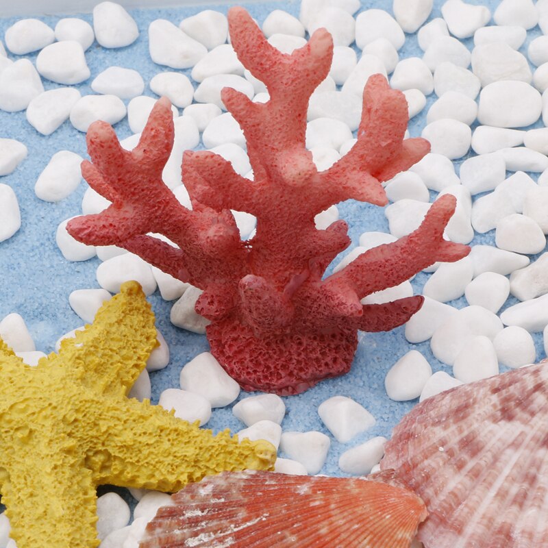 Sztuczna żywica koral drzewo dekoracja akwarium podwodna ozdoba krajobraz