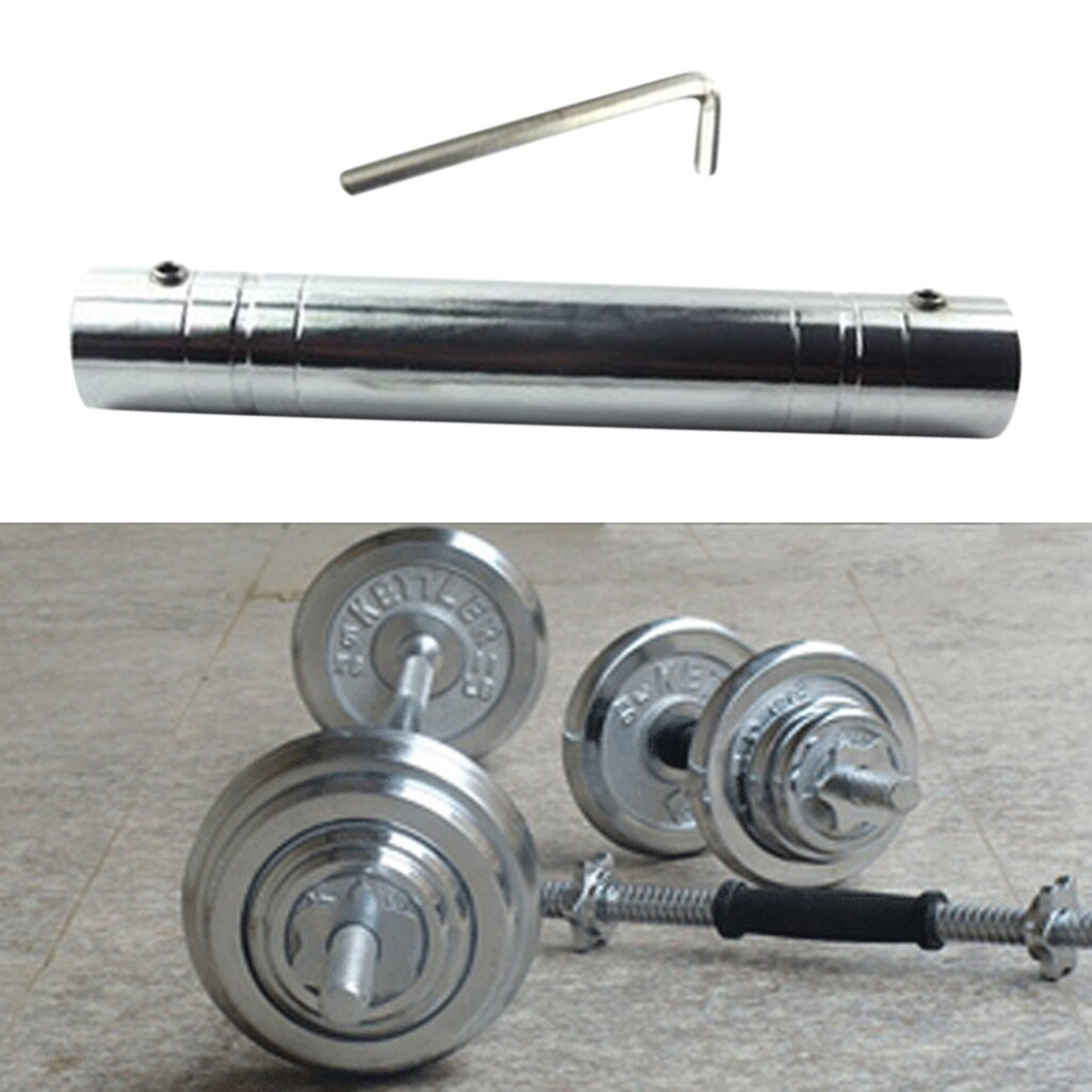 12'' Standard Dumbbell Connecting Bar Rod Extender Joiner Rod with Wrench Screw