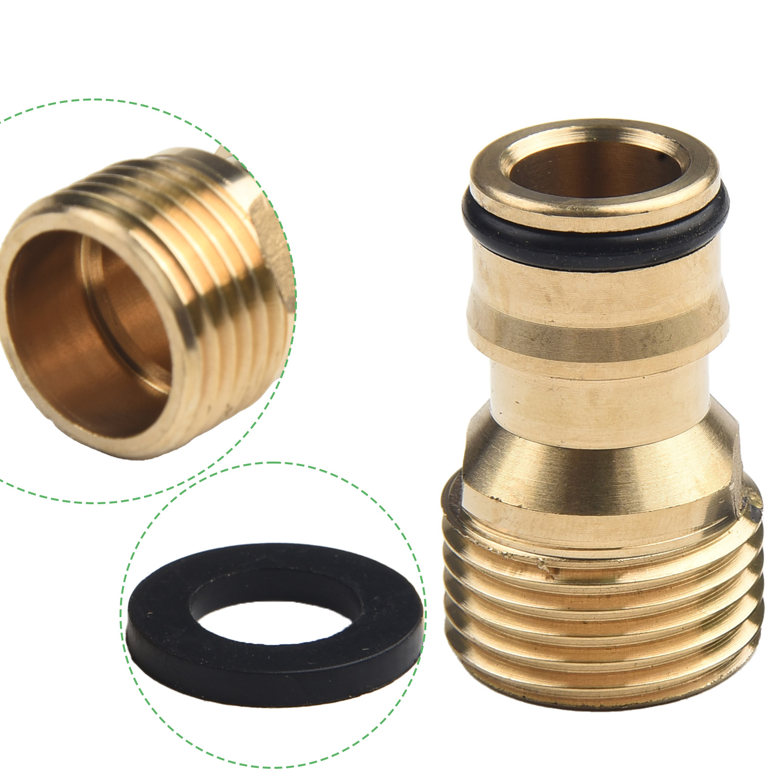 Praktische vervanging Kraanconnector van superieure 1 X Kraanconnector Kleur: Gouden voor 3/4" kraan aangesloten voor lang gebruik