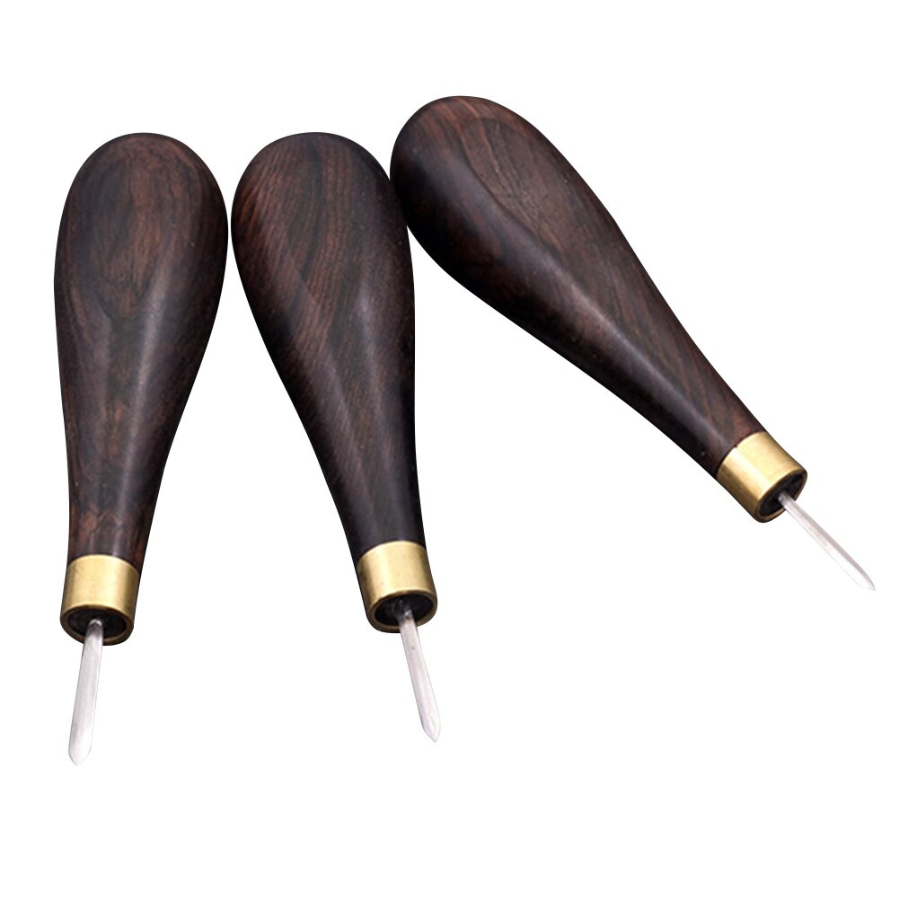 Läder syl handsyverktyg läder kant slicker kit syl hålslagare positioneringsborrverktyg läderhantverk nålverktyg