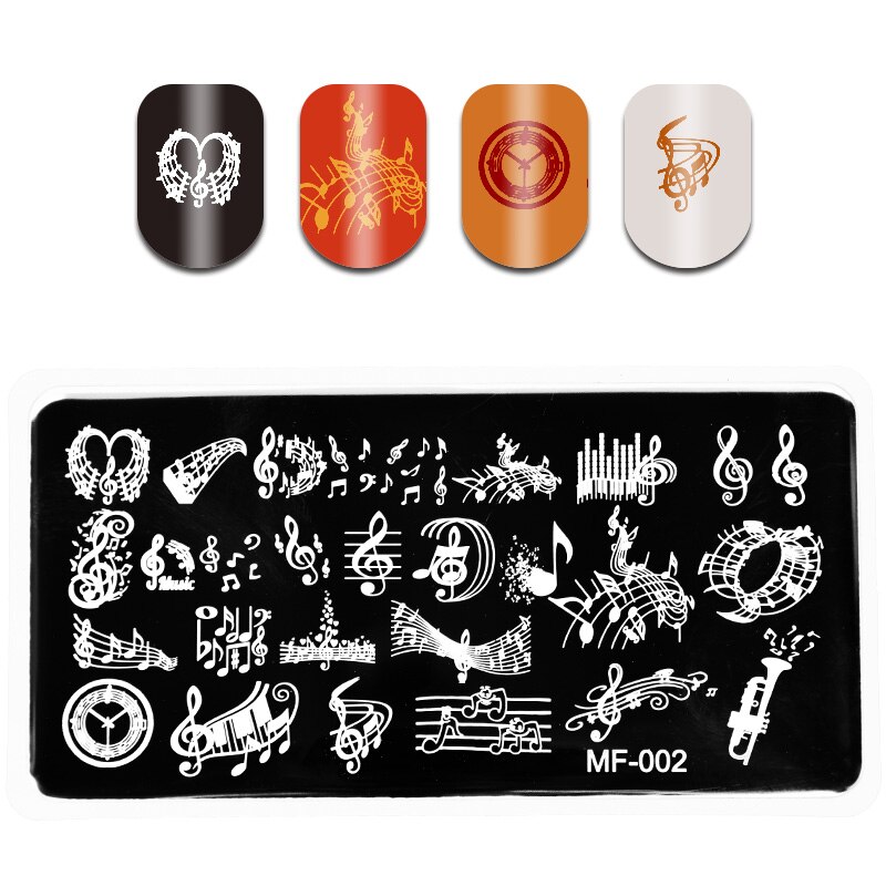 Plaque d&#39;estampage pour ongles, 1 pièce, fleurs de Rose/Scorpion, surimpression, modèle d&#39;image de Nail Art, pochoir, modèle d&#39;image, Nail Art: 2