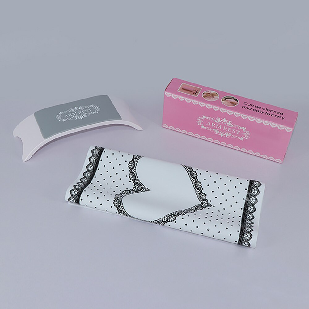 Ensemble d'oreiller de main d'ongle de Silicone de Style avec la trousse à outils antidérapante d'art d'ongle de coussin d'ongle pour la manucure: WHITE