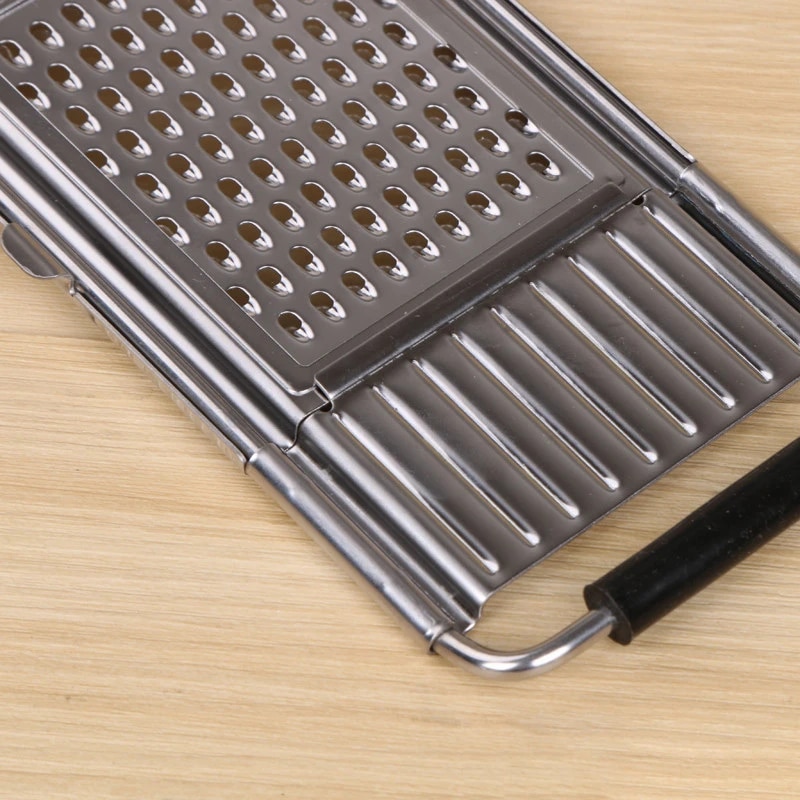 Rallador multiusos de acero inoxidable para frutas y verduras, herramienta de cocina para el hogar, 1 unidad