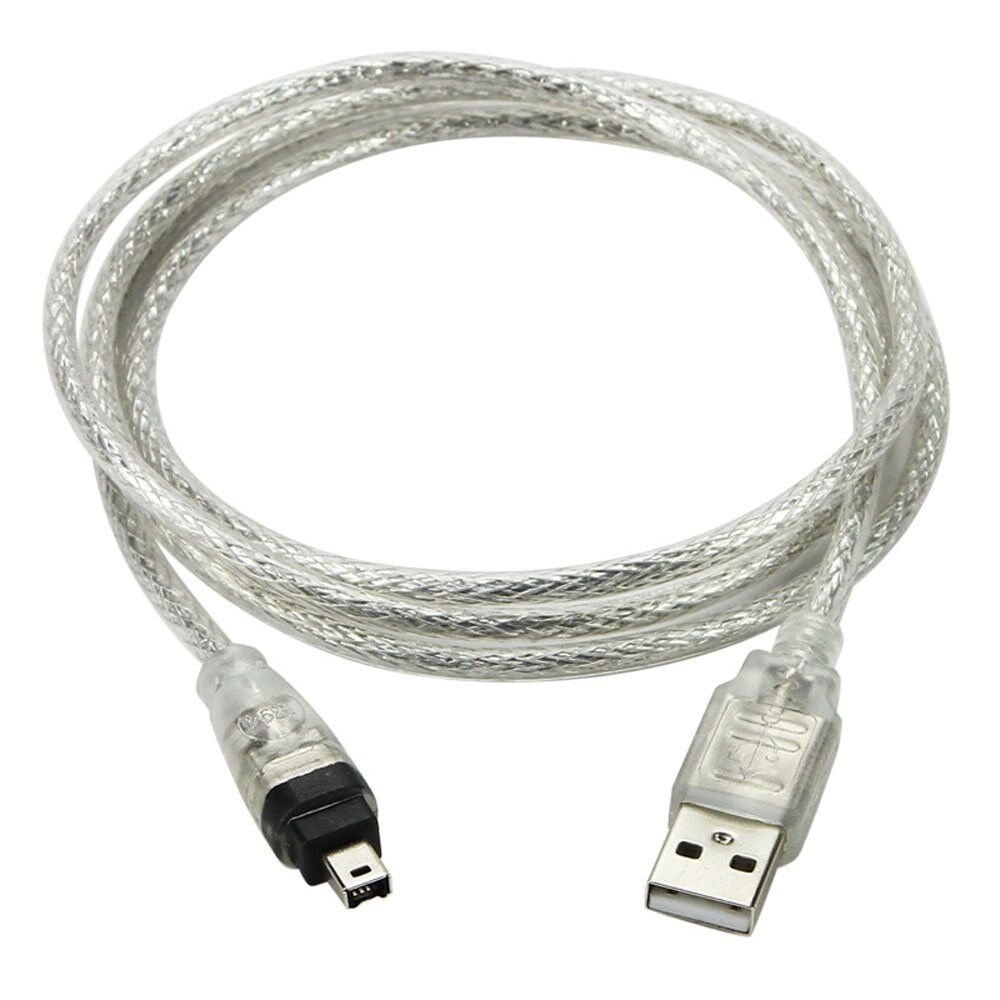 LBSC Usb-kabel, IEEE 1394 4 Pin naar USB Mini Plug Firewire voor MINI DV HDV camcorder te Bewerken 1.4 M