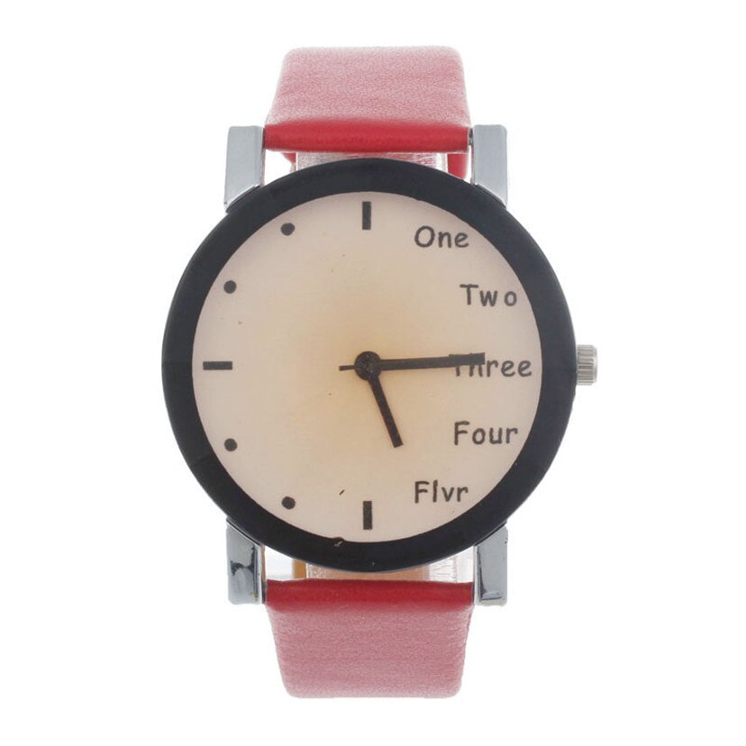 Neutral Leisure Letters Wrist Watches Motion Simulation Of Electronic Quartz Watch reloj kol saati Good-looking JUL 21: C