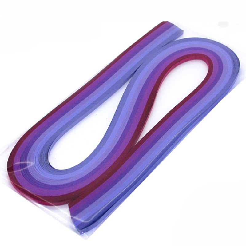 120 Strips Craft Paper Quilling Paper 5mm Origami DIY Art Tools Hand Made Scrapbooking Artwork Party Home Decor: Purple series / 3mm