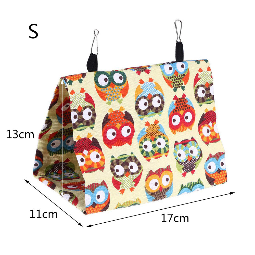 Huisdier Vogels Hangmat Opknoping Bed Canvas Papegaai Spel Slaap Hut Nest Tent Driehoekige Canvas Vogel Hangmat Papegaai Baars Tent