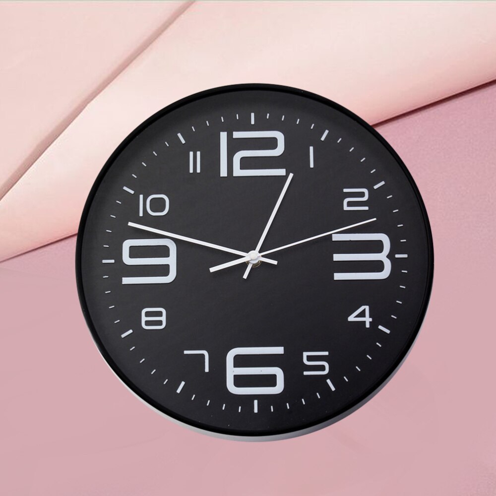 1Pc DIY Wall Clock Digital Acrylic Hanging DIY Clock for Living Room Office Without Battery (Black): Black