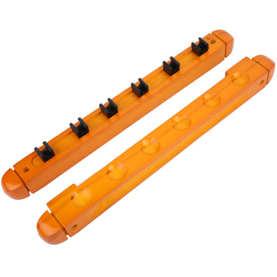 Pool Rack Wooden Wall Mounted Pool Rack Bracket 6 Holes for Billiards Snooker Supply Accessory