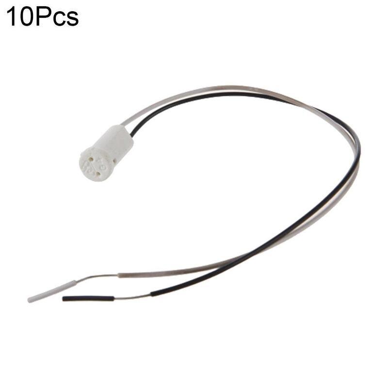 10pcs G4 Lamp Holder Socket Plug Special Ceramic G4 Hold Head Wire Connector For Lamp Holder Pottery And Porcelain Base Socket: Default Title