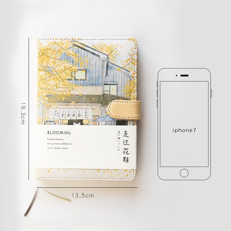 Animal Coloring Page Cover Notebook A5 Thickening Multifunctional Inner Page Notepad Student Magnetic Snap Notebook: A