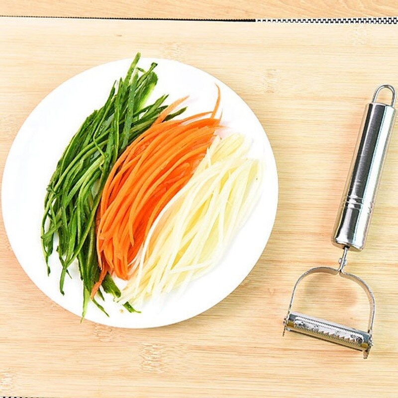 Kitchen Accessories Cooking Tools Multifunction Stainless Steel Julienne Peeler Vegetable Peeler Double Planing Grater