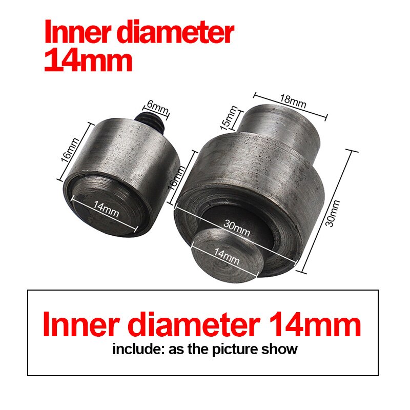 Manual Button Installation Tool Mute Stamping,Button, Snap,Fasteners,Eyelet Hand Pressing Machine Home Leather Craft Tools Mold: 14MM