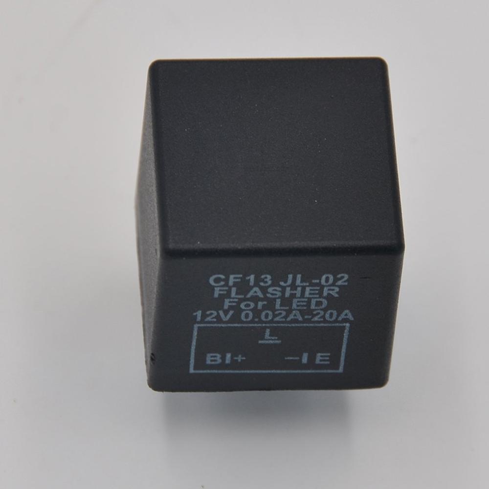 3 Pin Car Flashing CF13 Relay Car And Motorcycle Universal LED Flasher Indicator Lamp Fast Flashing Non-adjustable