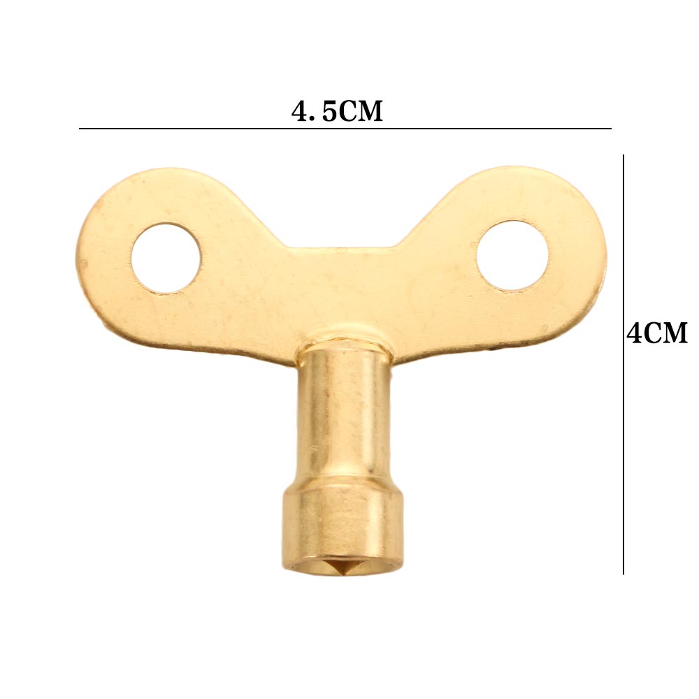 10 Pcs Square Socket Brass Radiator Plumbing Water Tap Accessories For Air Valve Plumbing Tool 6mm Hole Core