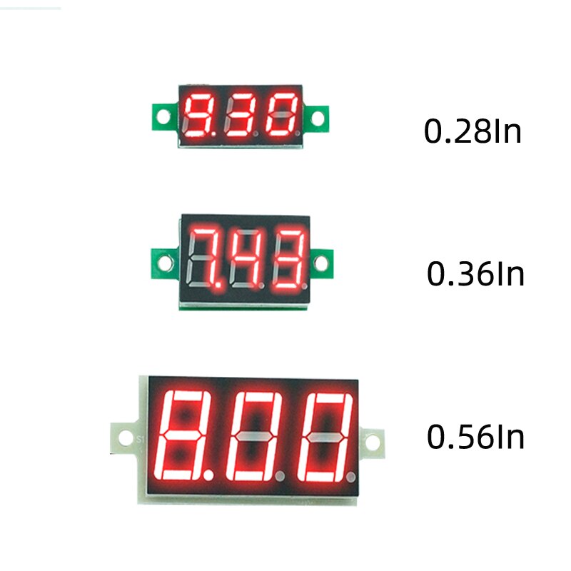 Digital Voltmeter Module Dc 4 5v 30v 2 Wire Led Di Grandado