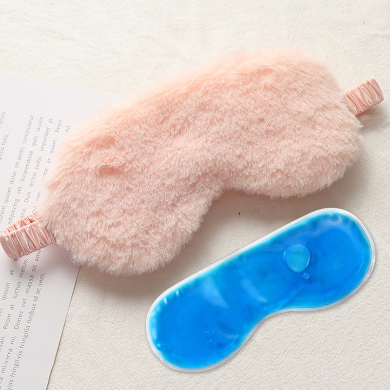 Comfortable Sleep Mask Cold Gel Mask Eye Patches Eyeshade For Sleeping Aid Relieve Dark Circles Eyes Relax Masks Health Care: B