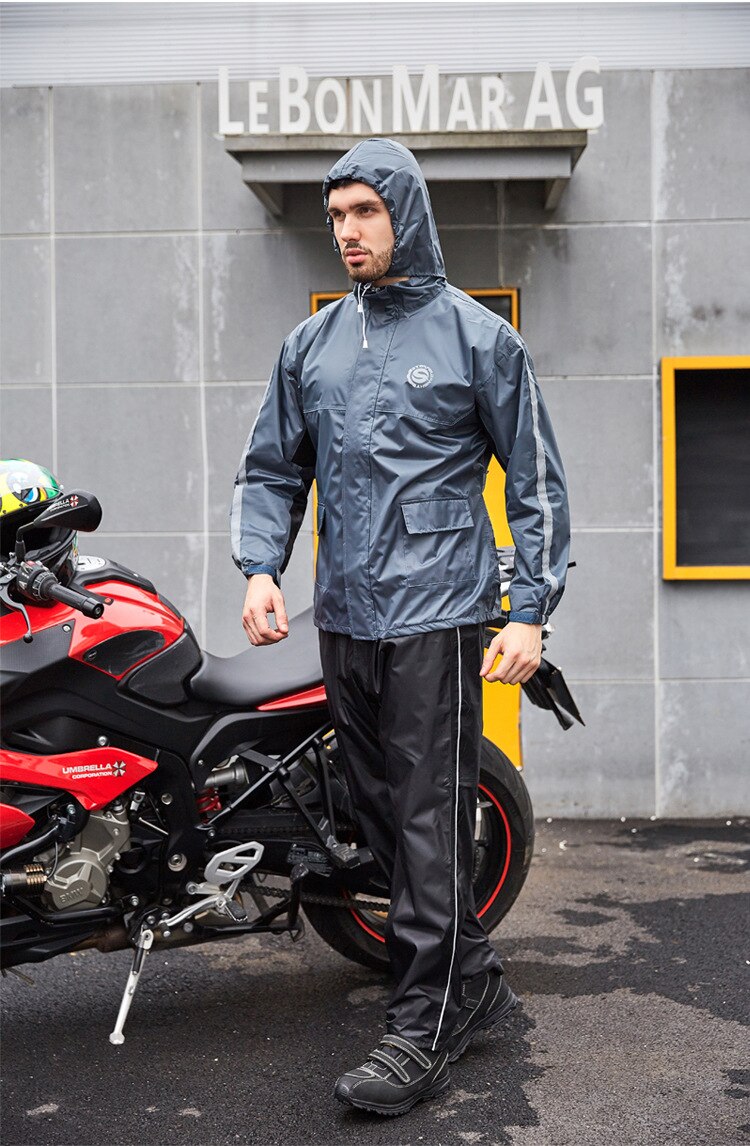 Star field ridder motorcykel regnfrakke og regnbukser sæt vandtæt regntæt åndbar motorcykel ridning jakker moto regntøj