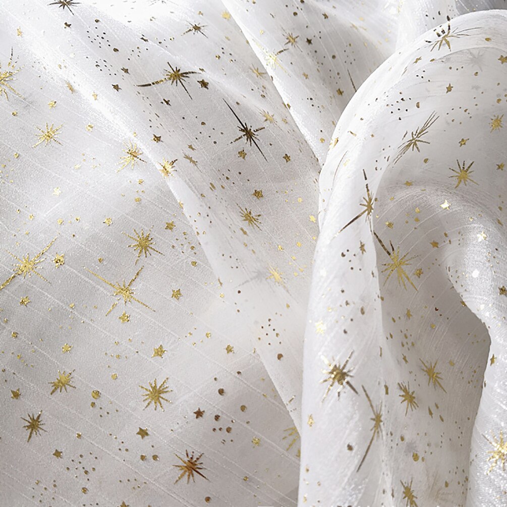 Glitter skinnende crepe organza stof bronzing tyl mesh stof til kvinde bluse festkjole i metermål: 11